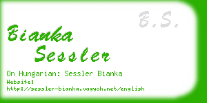 bianka sessler business card